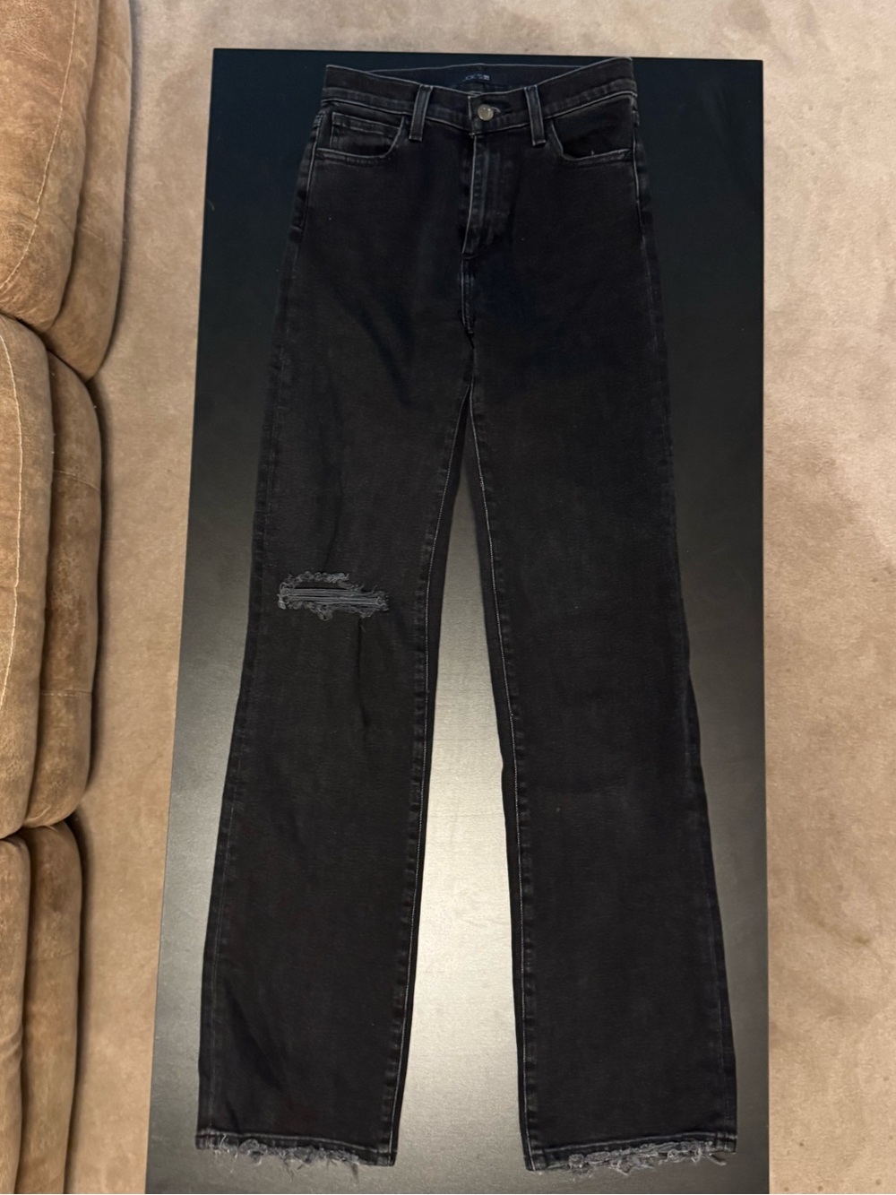 Joe’s Distressed Wide Leg Jean